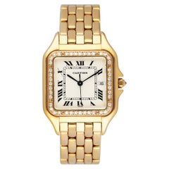 Cartier Panthere 127000M Diamond 18K Yellow Gold Ladies Watch