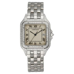 Cartier Panthere 1650/2 Diamond Dial 18K White Gold Watch