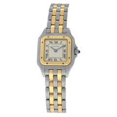 Cartier Panthere 166921 Steel 18 Karat Yellow Gold Two-Row Quartz Watch