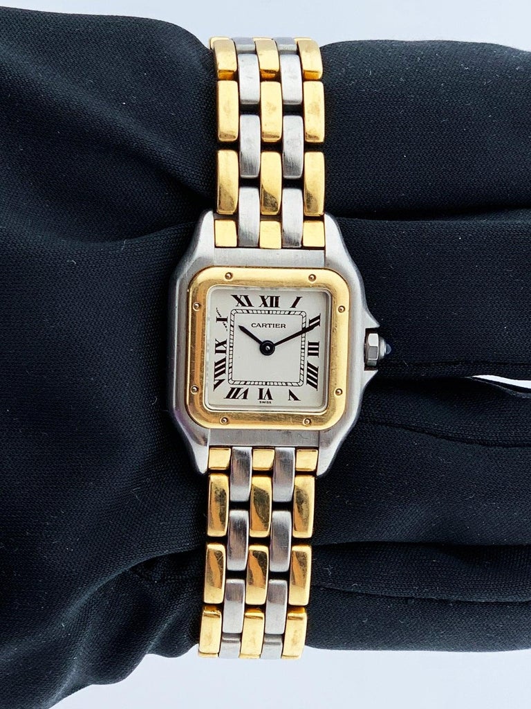 Cartier Panthere 166921 Three Row Ladies Watch at 1stDibs
