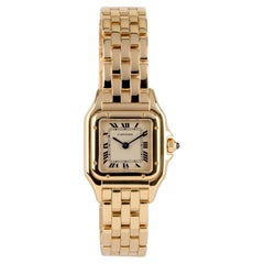 Retro Cartier Panthere 18 Carats Yellow Gold Lady’s Watch
