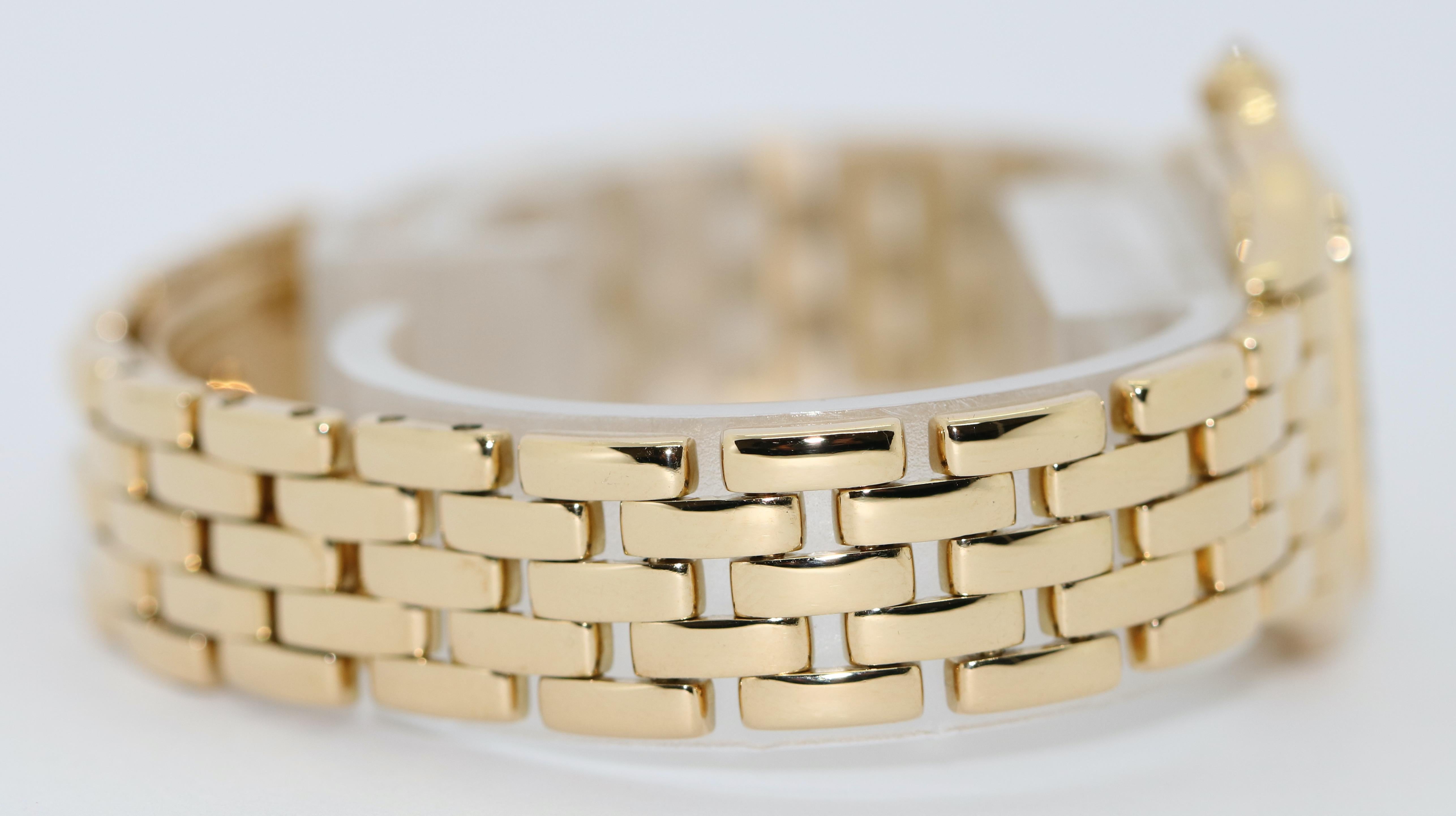 Women's Cartier Panthère 18 Karat Gold Ladies Wrist Watch with Diamonds