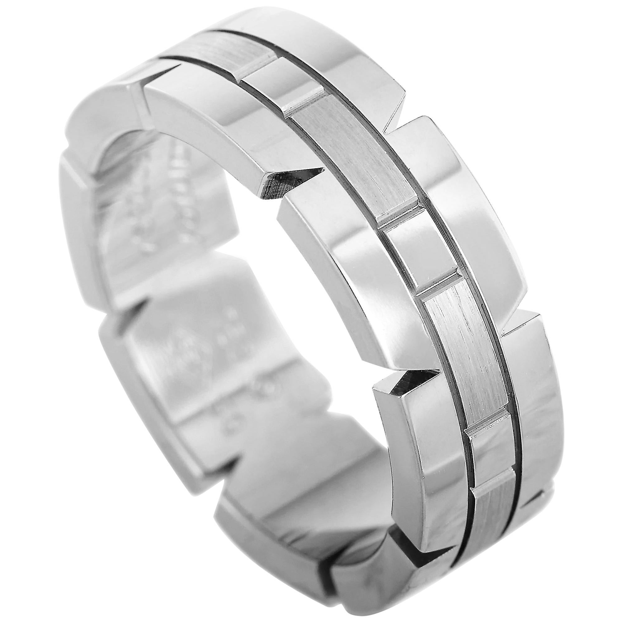 Cartier Panthère 18 Karat White Gold Band Ring