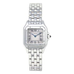 Cartier Panthere 18 Karat White Gold Swiss Quartz Ladies Watch 1660