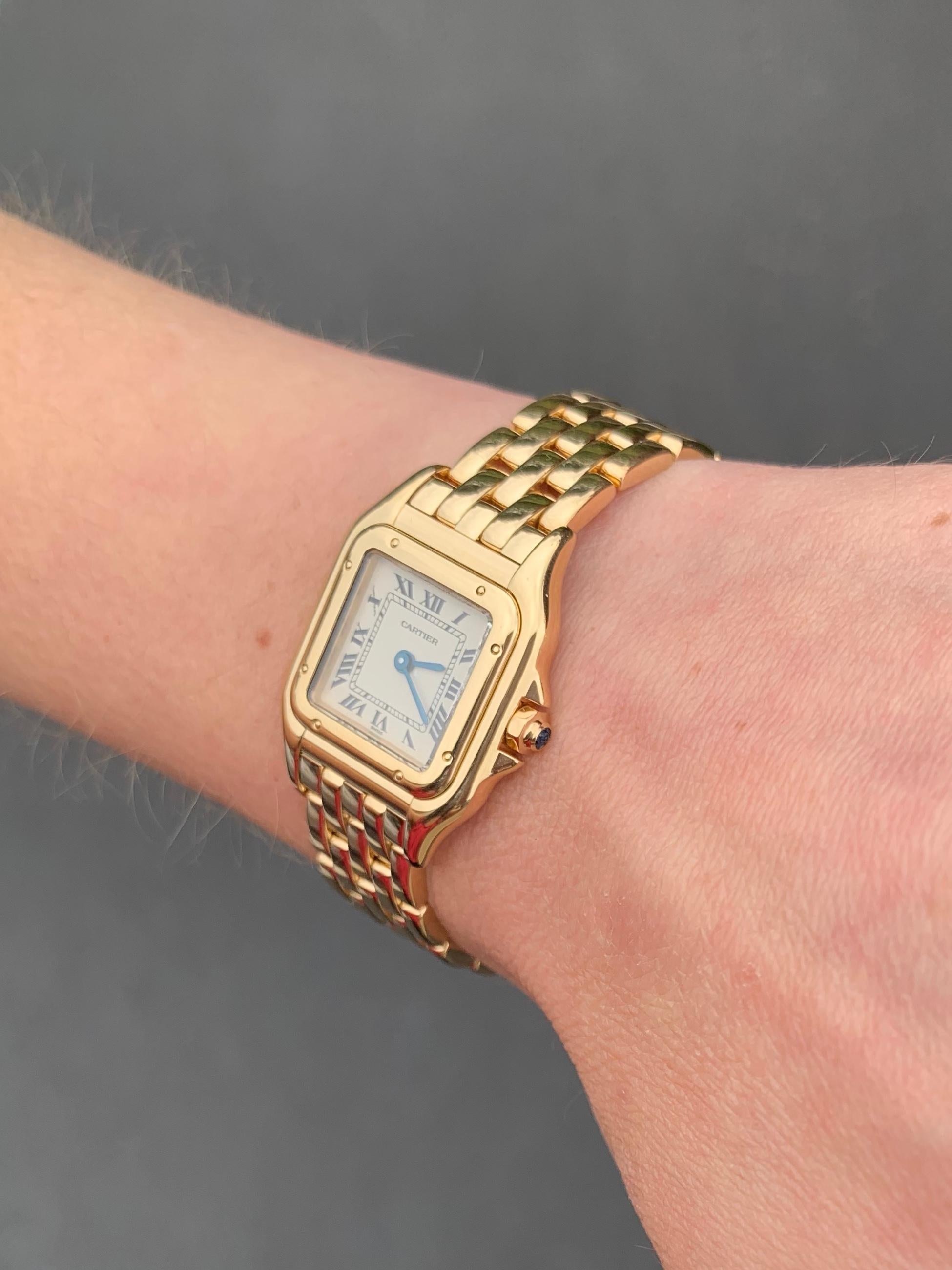 Cartier Panthére 18 Karat Yellow Gold Quartz Watch 4