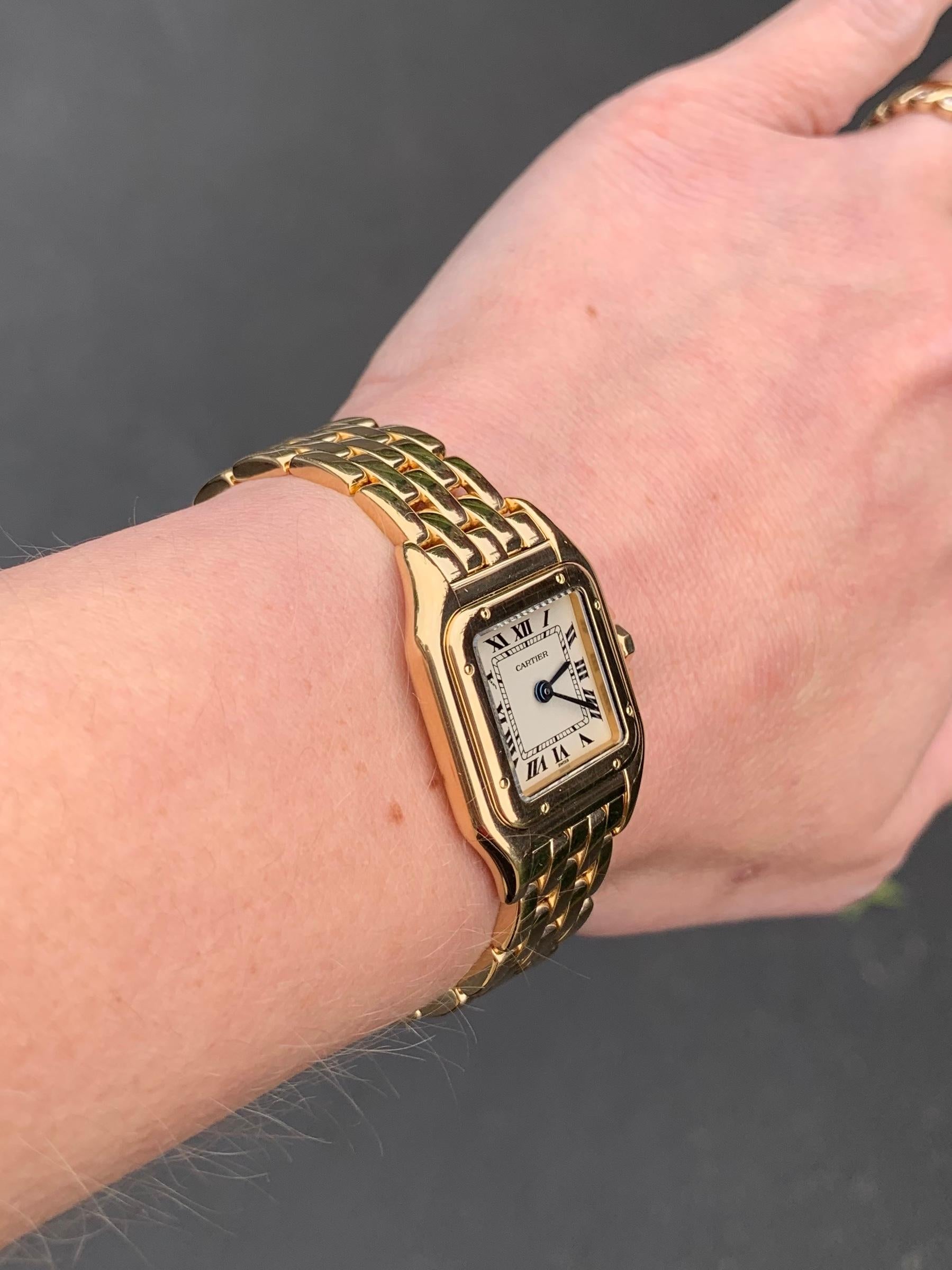 Cartier Panthére 18 Karat Yellow Gold Quartz Watch 2
