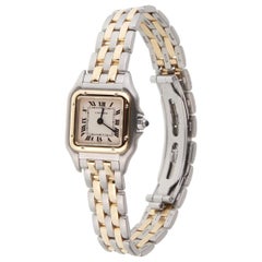 Orologio al quarzo Cartier Panthere in oro giallo 18 carati e acciaio inossidabile