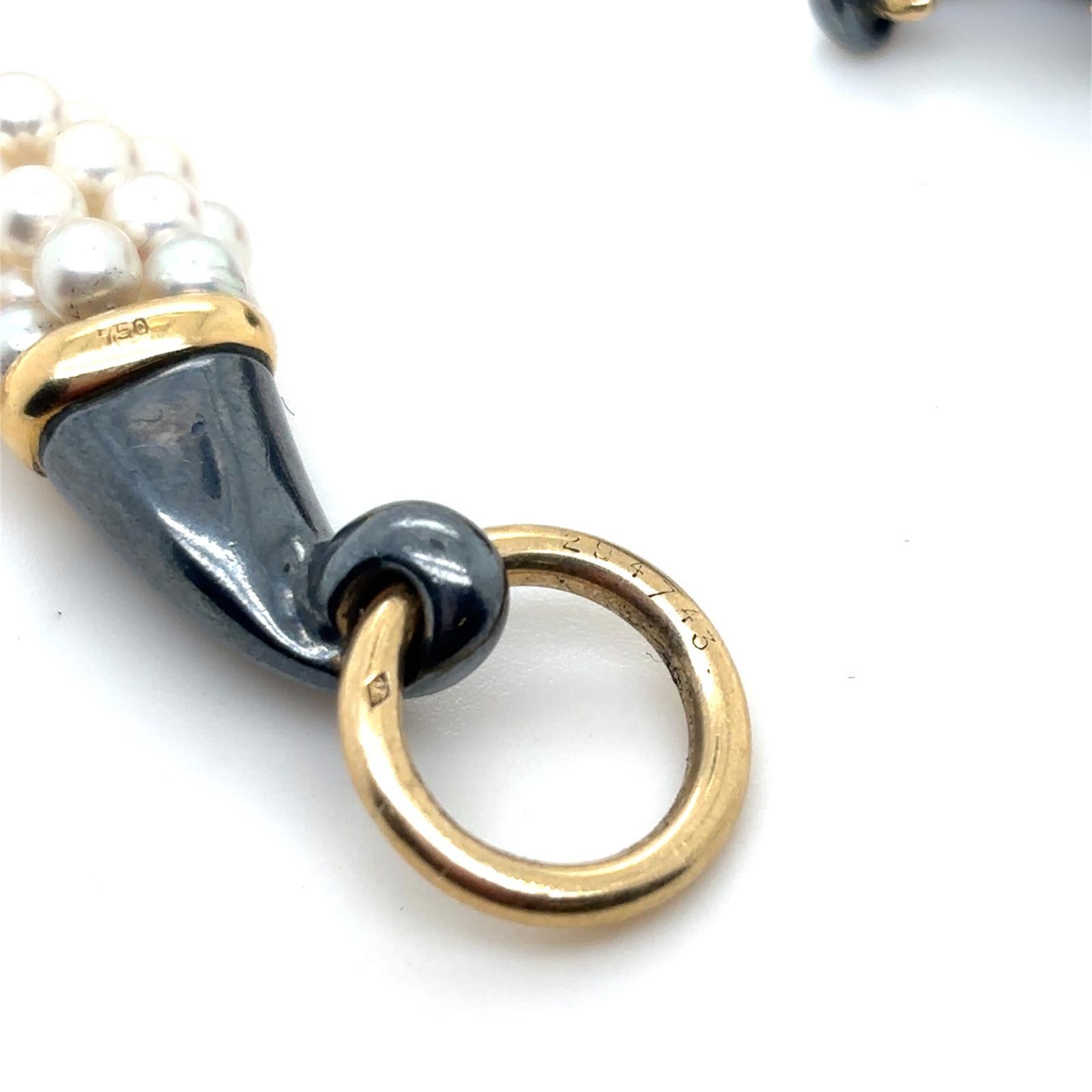 Cartier Panthère Bracciale in oro giallo 18 carati con perle di smeraldo e argento in vendita 5