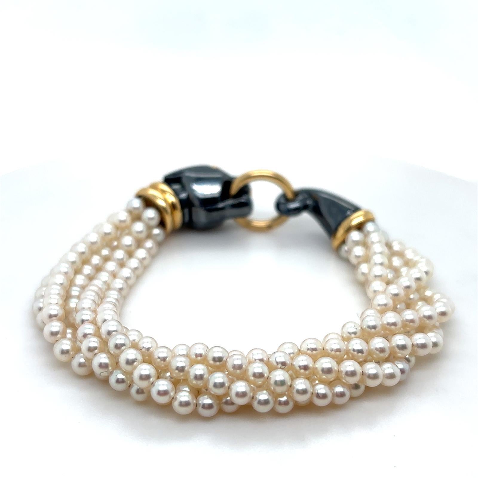 Rétro Cartier Panthère Bracciale in oro giallo 18 carati con perle di smeraldo e argento in vendita