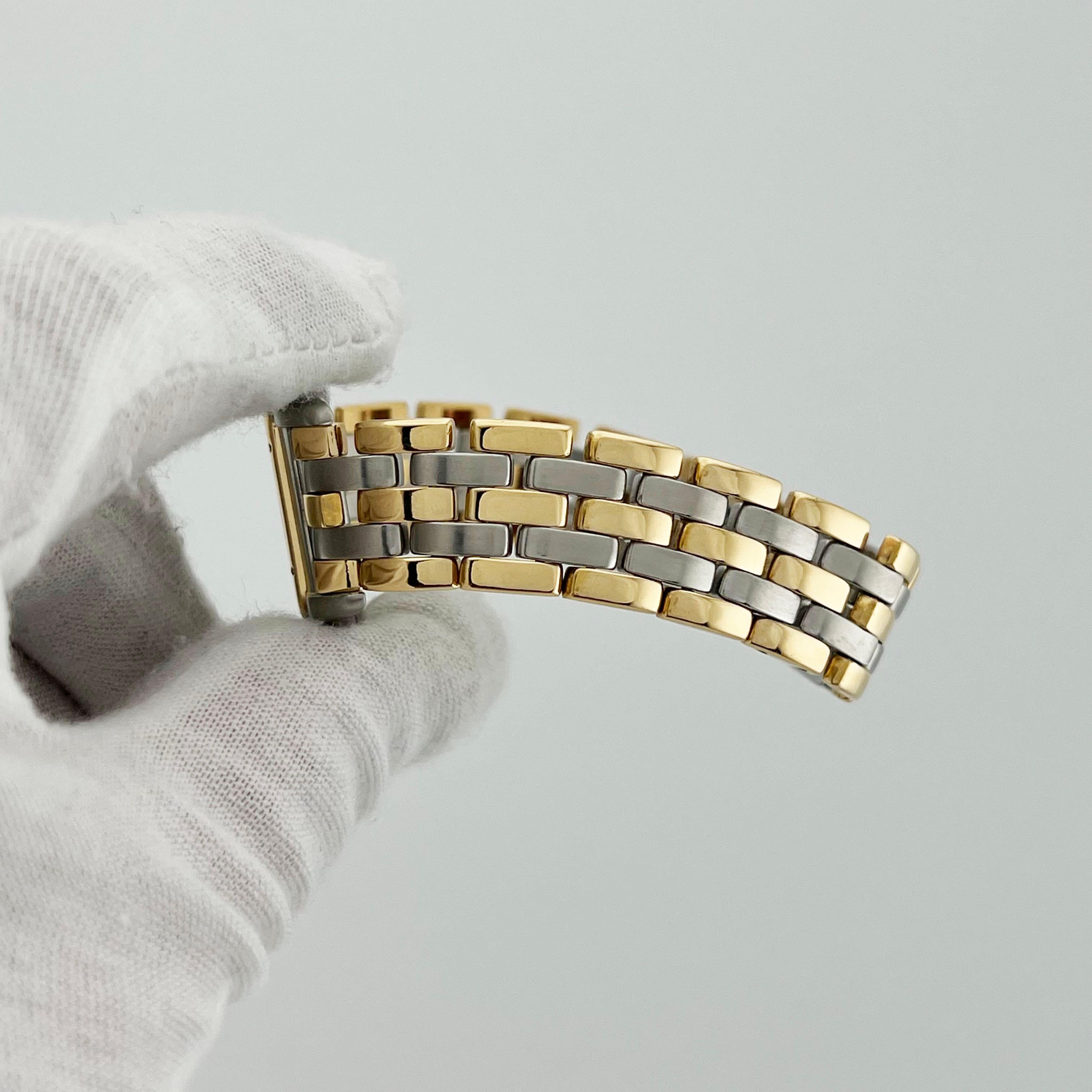 Cartier Panthere 183949 Three Row 27mm Midsize 18K Yellow Gold Stainless Steel 7