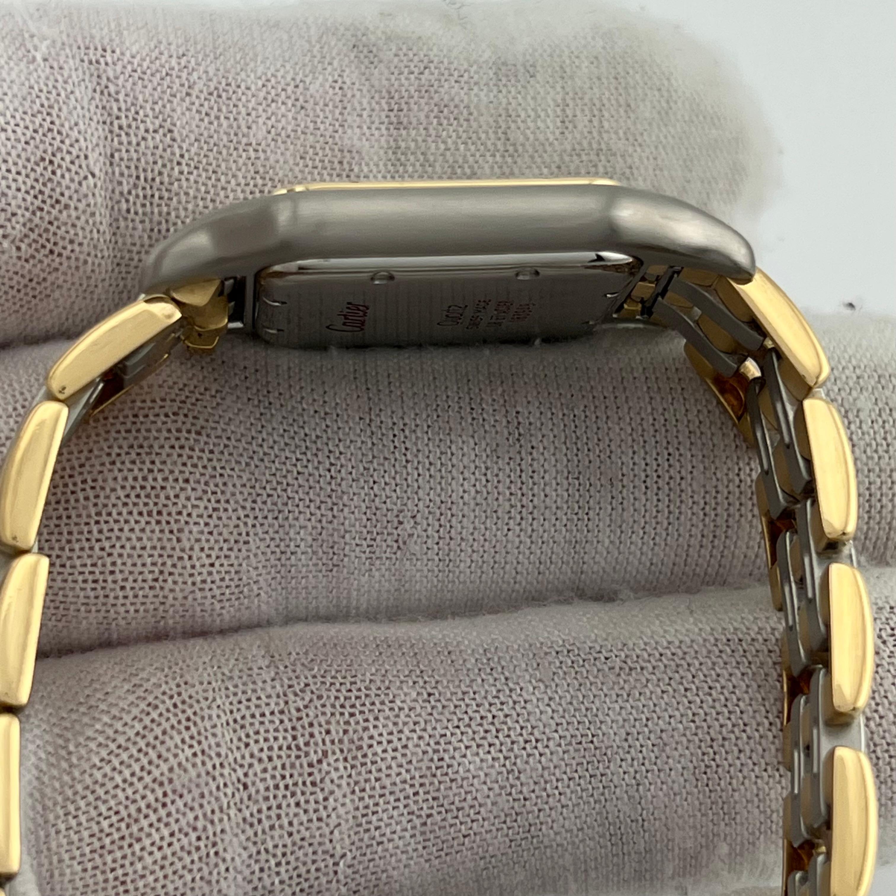 Cartier Panthere 183949 Three Row 27mm Midsize 18K Yellow Gold Stainless Steel 9