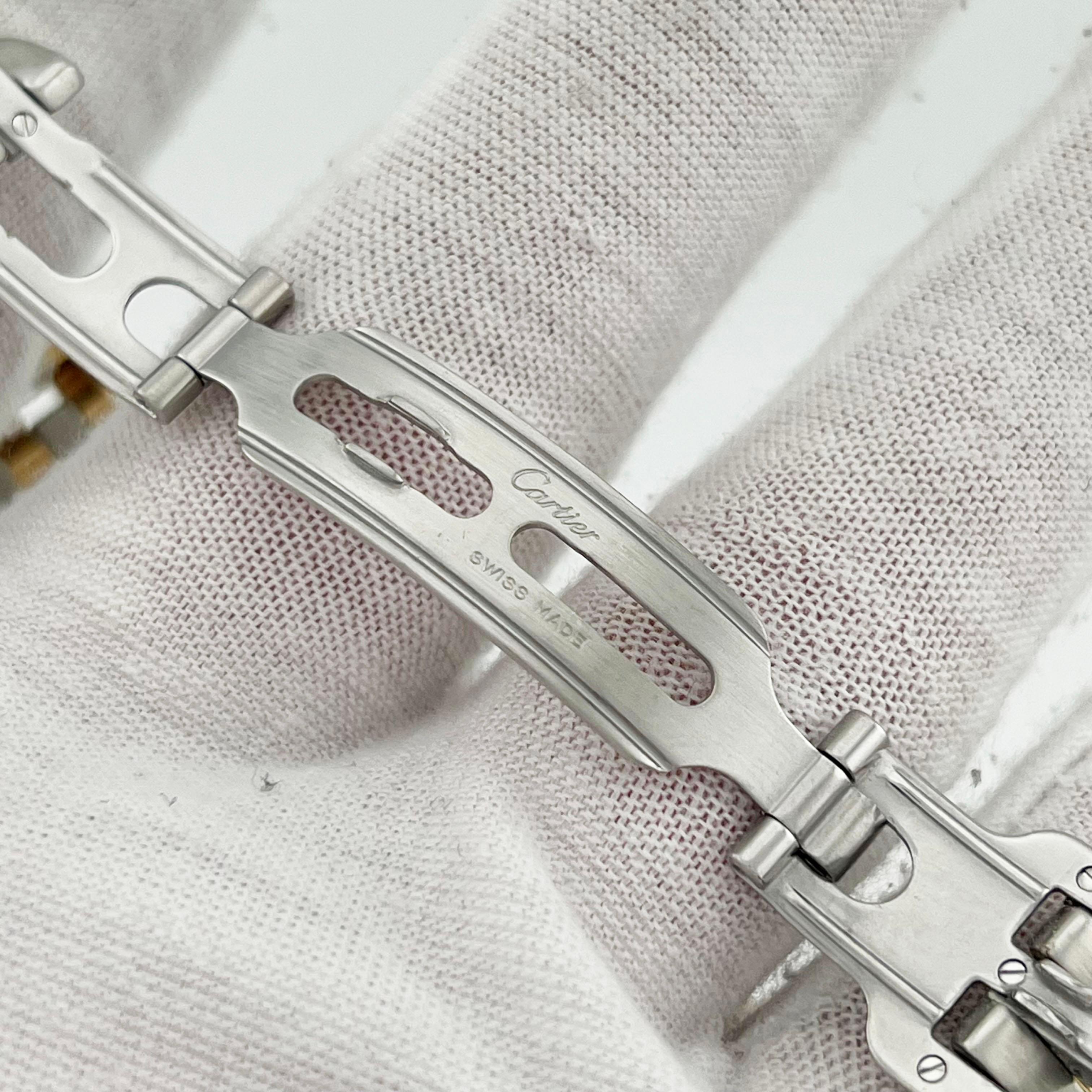 Cartier Panthere 183949 Three Row 27mm Midsize 18K Yellow Gold Stainless Steel 5