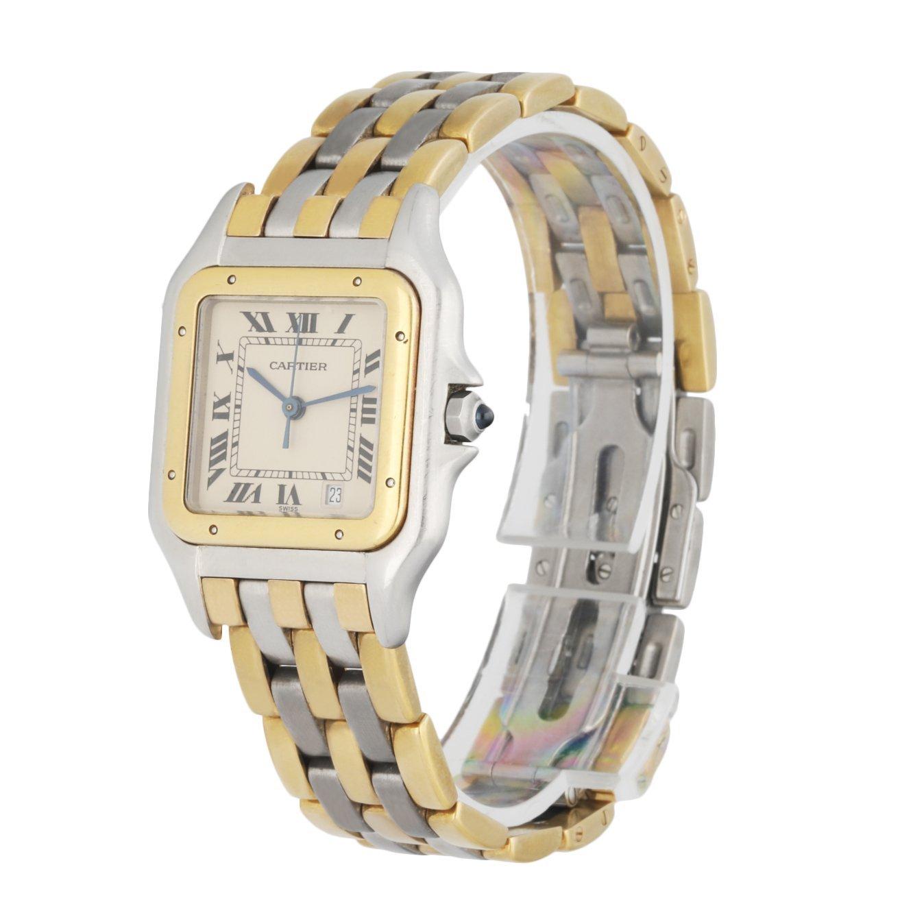 Cartier Panthere 187949 Midsize Ladies Watch In Excellent Condition In Great Neck, NY