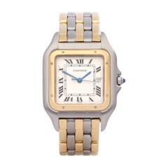 Cartier Panthère 187957 Unisex Yellow Gold & Stainless Steel 3 Row Watch
