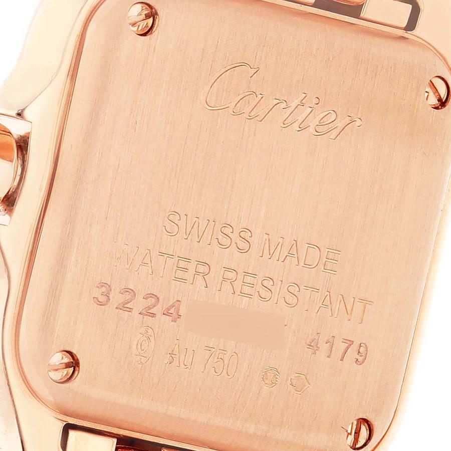 Cartier Panthere 18k Rose Gold Small Ladies Watch WGPN0006 Box Papers In Excellent Condition In Atlanta, GA
