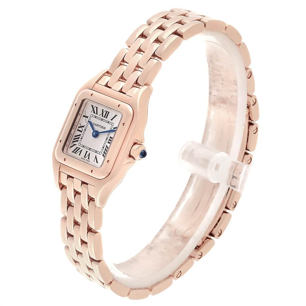 Cartier Panthere 18 Karat Rose Gold Small Ladies Watch WGPN0006 Unworn In Excellent Condition In Atlanta, GA