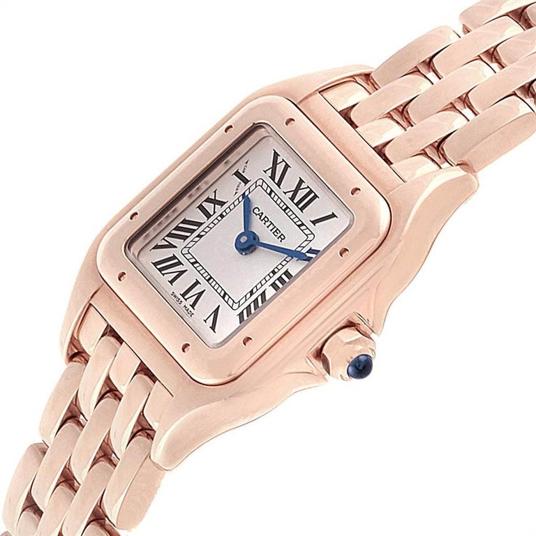 Cartier Panthere 18 Karat Rose Gold Small Ladies Watch Wgpn0006 Unworn For Sale At 1stdibs