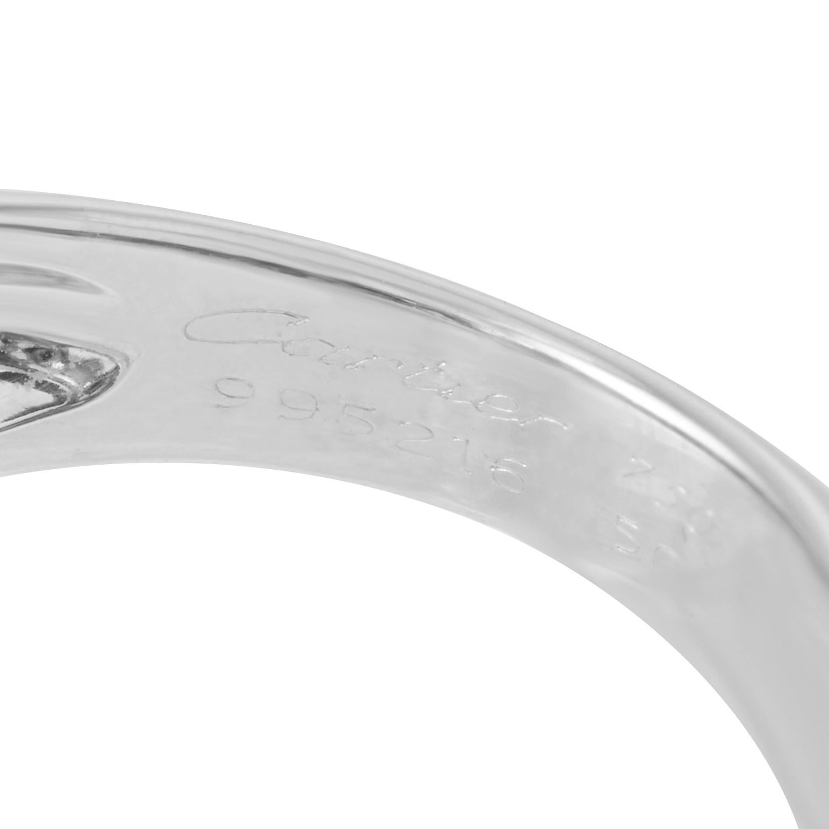 Cartier Panthère 18 Karat White Gold 1.00 Carat Diamond Ring 1