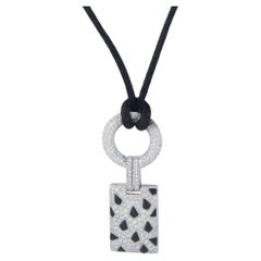 Cartier Panthere 18K White Gold 2.82ct Diamond Pendant Necklace CA08-060426