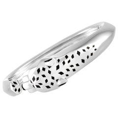 Cartier Panthère 18k White Gold Bangle Bracelet