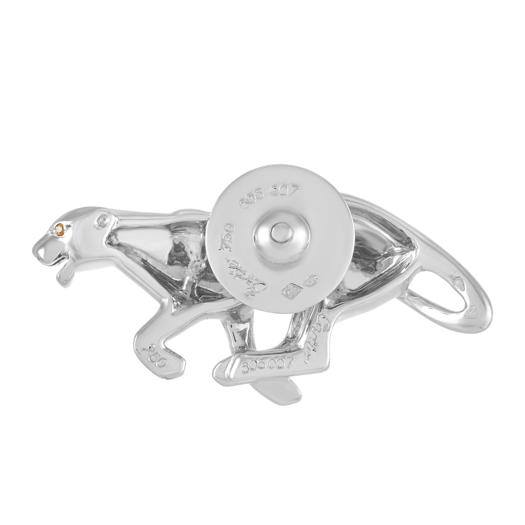 Women's Cartier Panthère 18K White Gold Brooch