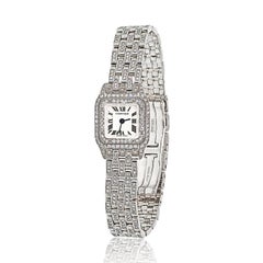 Cartier Panthere 18K White Gold Diamond Mini 2363 Watch