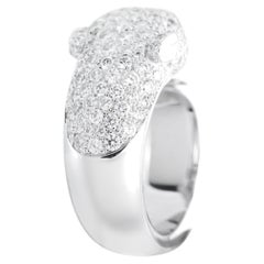 Cartier Panthere 18K White Gold Diamond Ring CA37-051926