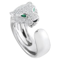Cartier Panthere 18K White Gold Diamond Ring CA37-051926