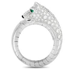 Cartier Panthere 18K White Gold Diamond Ring