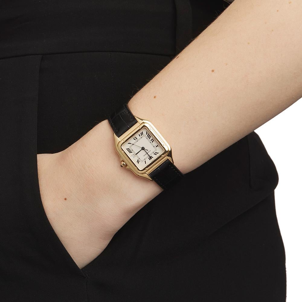 Cartier Panthere 18 Karat Yellow Gold 1060 Wristwatch 4