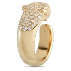 Cartier Panthere 18K Yellow Gold 1.15ct Diamond Ring CA03-122225