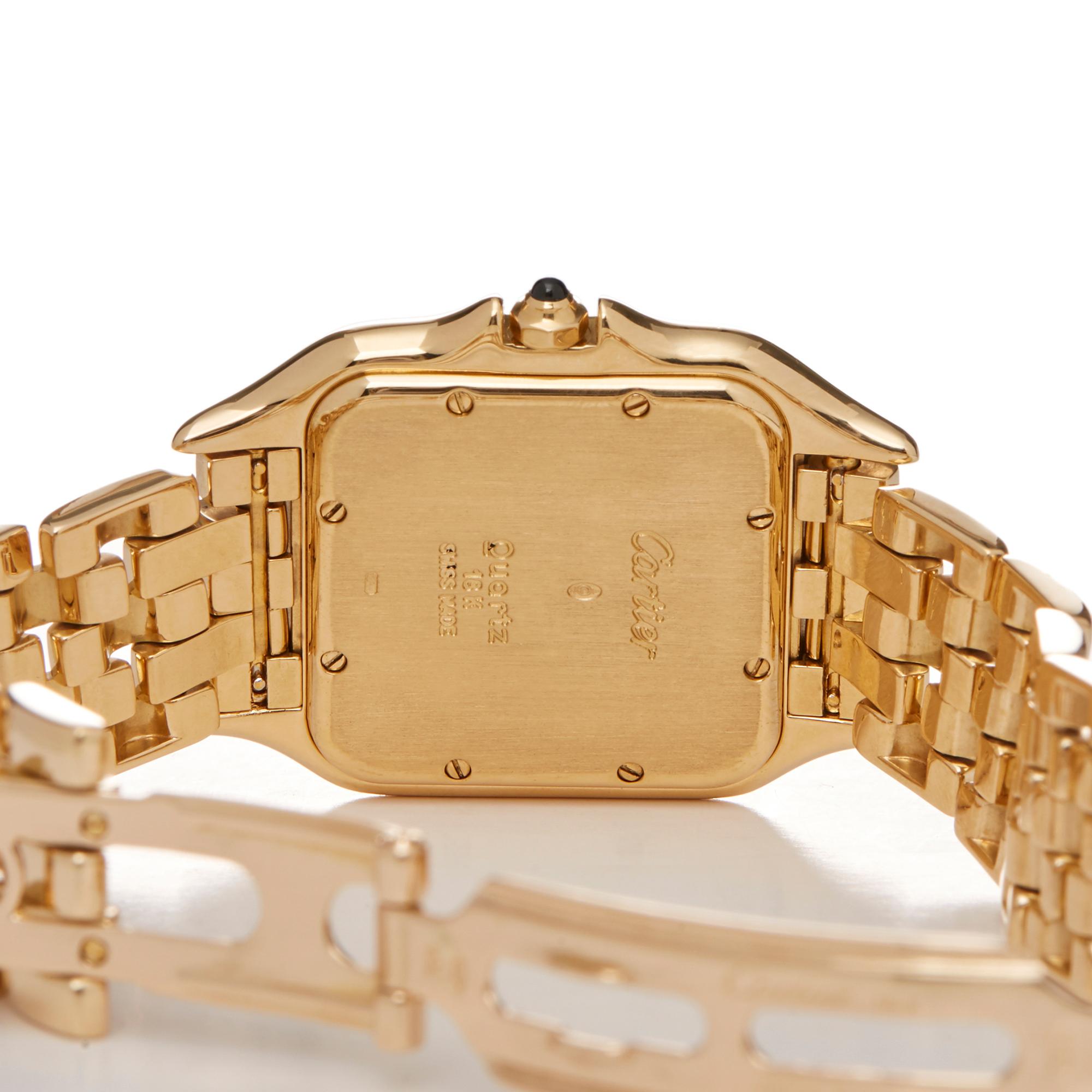 Cartier Panthere 18k Yellow Gold 8839 Wristwatch In Excellent Condition In Bishops Stortford, Hertfordshire
