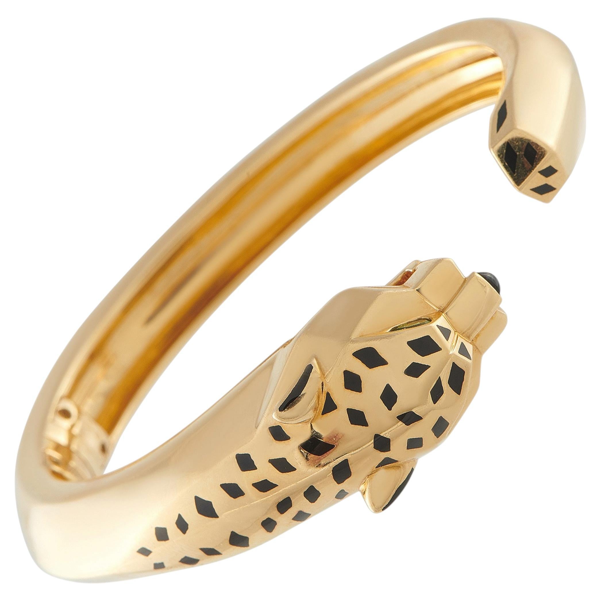Cartier Panthere 18K Yellow Gold Bracelet CA09-021726 For Sale