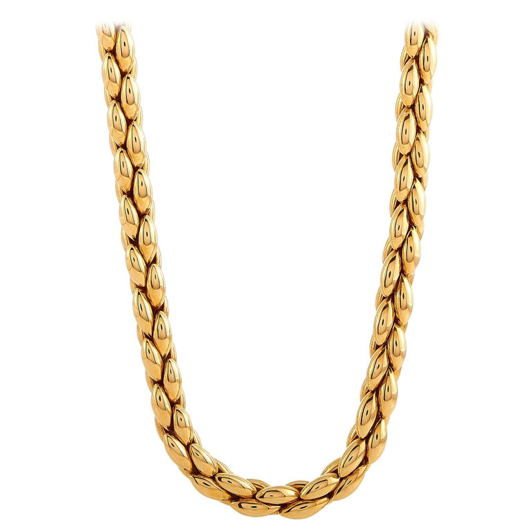 Cartier Panthère 18 Karat Yellow Gold Collar Necklace at 1stDibs