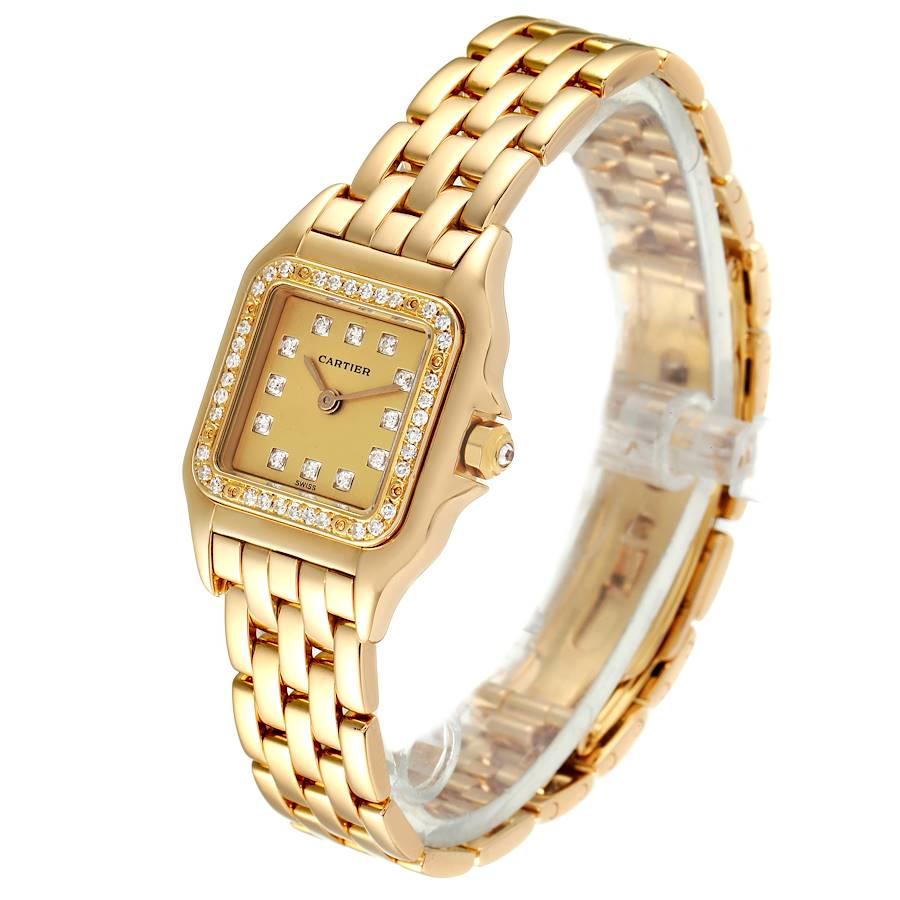 cartier watch panthere gold