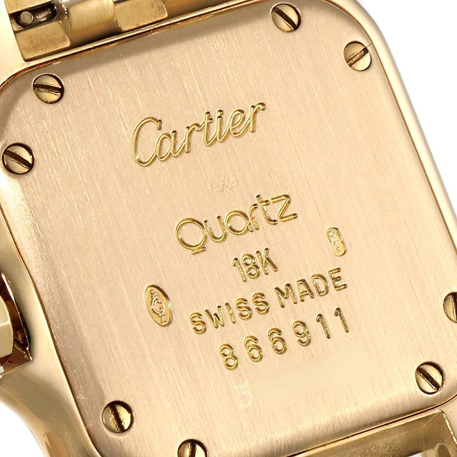 Cartier Panthere 18k Yellow Gold Diamond Ladies Watch 866911 In Excellent Condition In Atlanta, GA