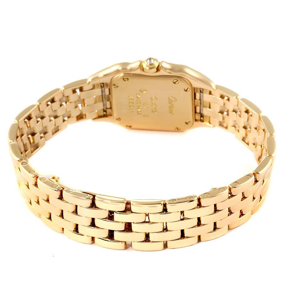 Women's Cartier Panthere 18k Yellow Gold Diamond Ladies Watch 866911
