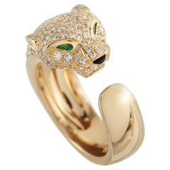 Cartier Panthere 18K Yellow Gold Diamond Ring CA44-012826