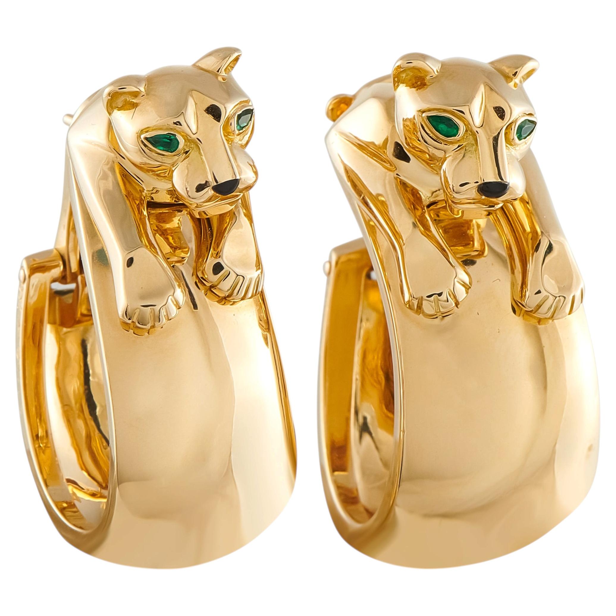 Pendientes Cartier Panthere de oro amarillo de 18 quilates CA26-051926