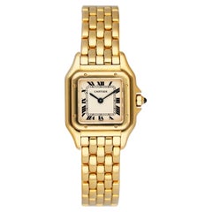 Cartier Panthere 18K Gelbgold Damenuhr