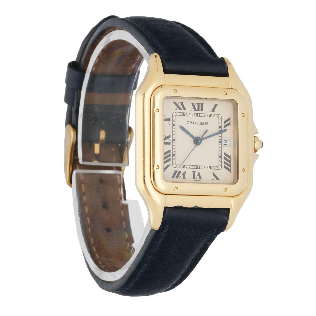 Cartier Panthere 18K Yellow Gold Large Watch In Excellent Condition In Great Neck, NY