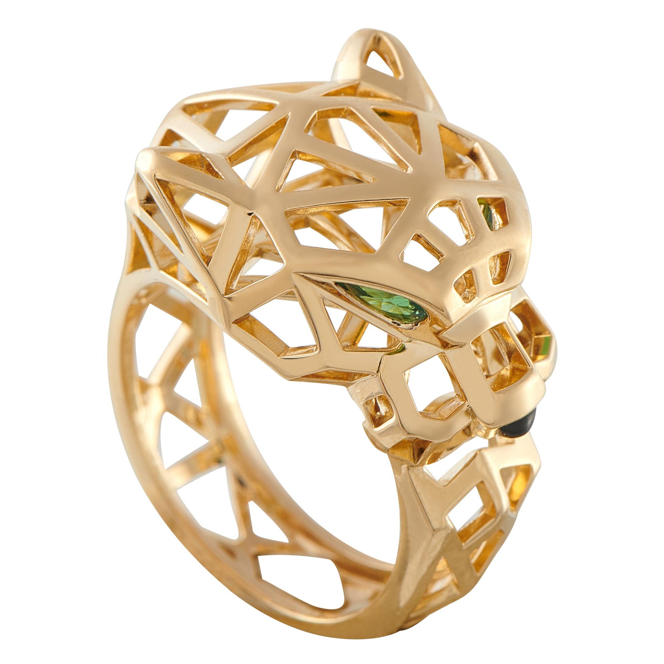 Cartier Panthere 18K Yellow Gold Ring CA17-122225 For Sale