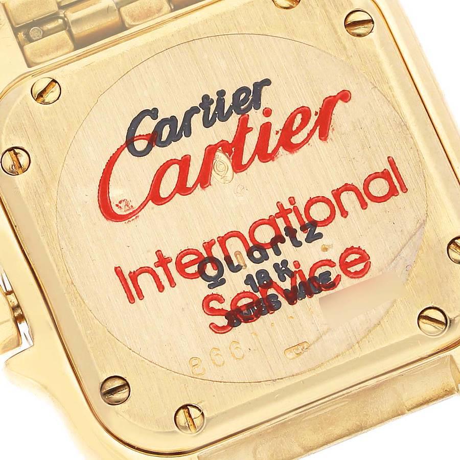 Cartier Panthere 18k Yellow Gold Sunrise Dial Diamond Ladies Watch 86691 2