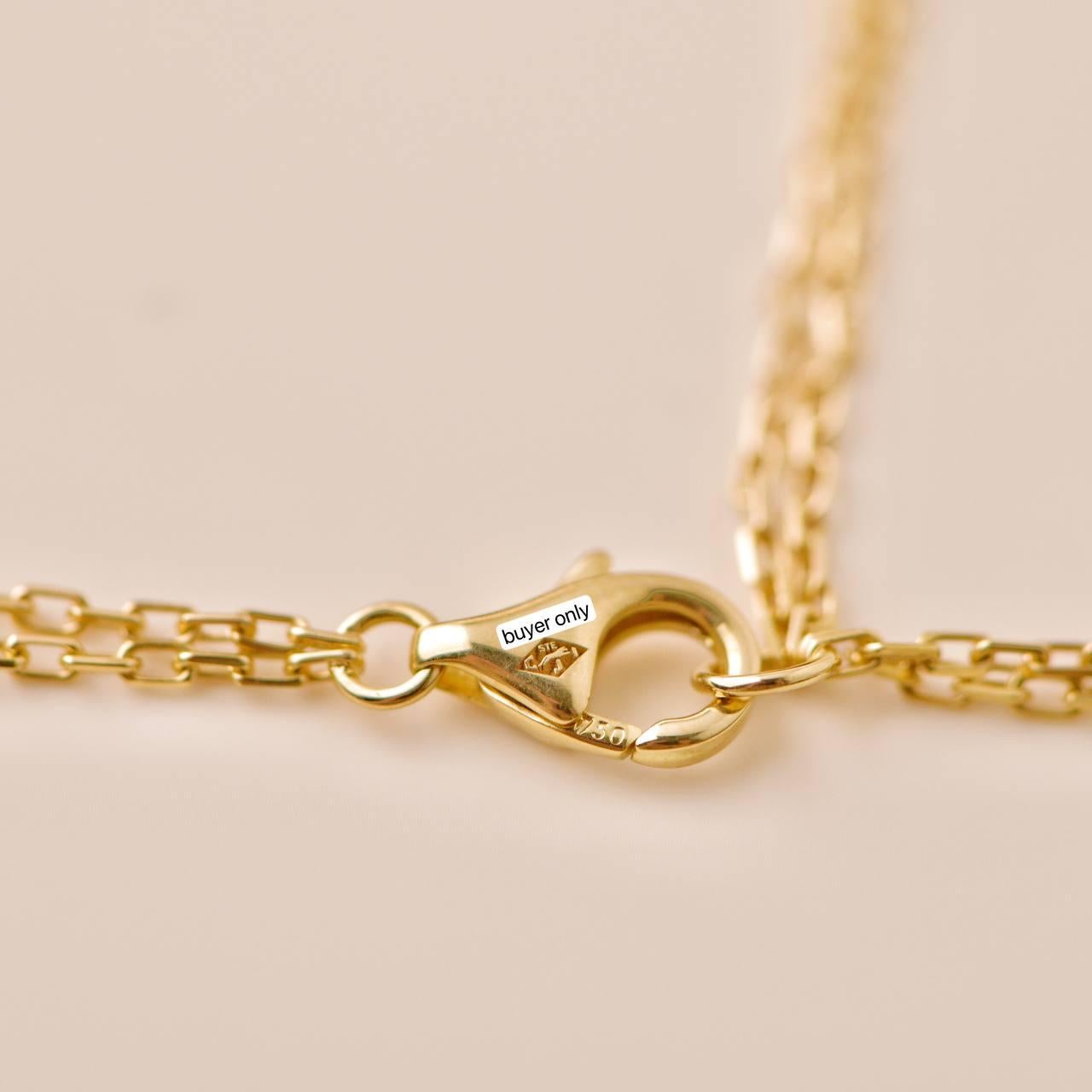 Cartier Panthère 18k Yellow Gold Tsavorite and Onyx Pendant Necklace 3