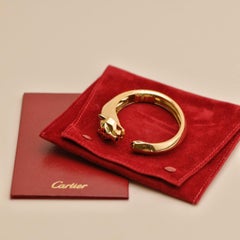 Cartier Panthère Pulsera Oro Amarillo 18k Tsavorita Ónix Talla 17