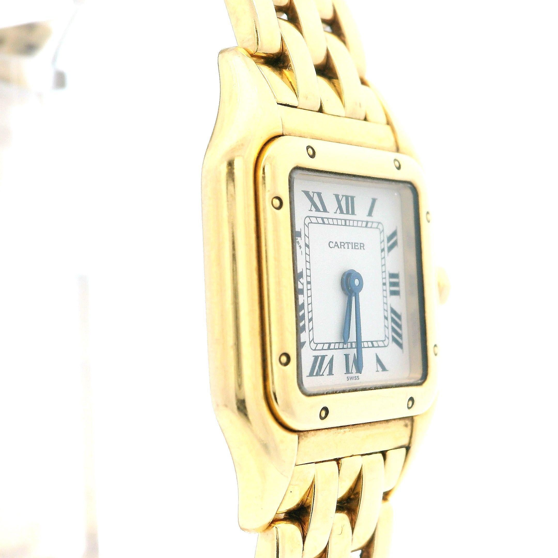 Cartier Panthere 18K Yellow Gold W/Box & Papers In Excellent Condition For Sale In Great Neck Plaza, NY