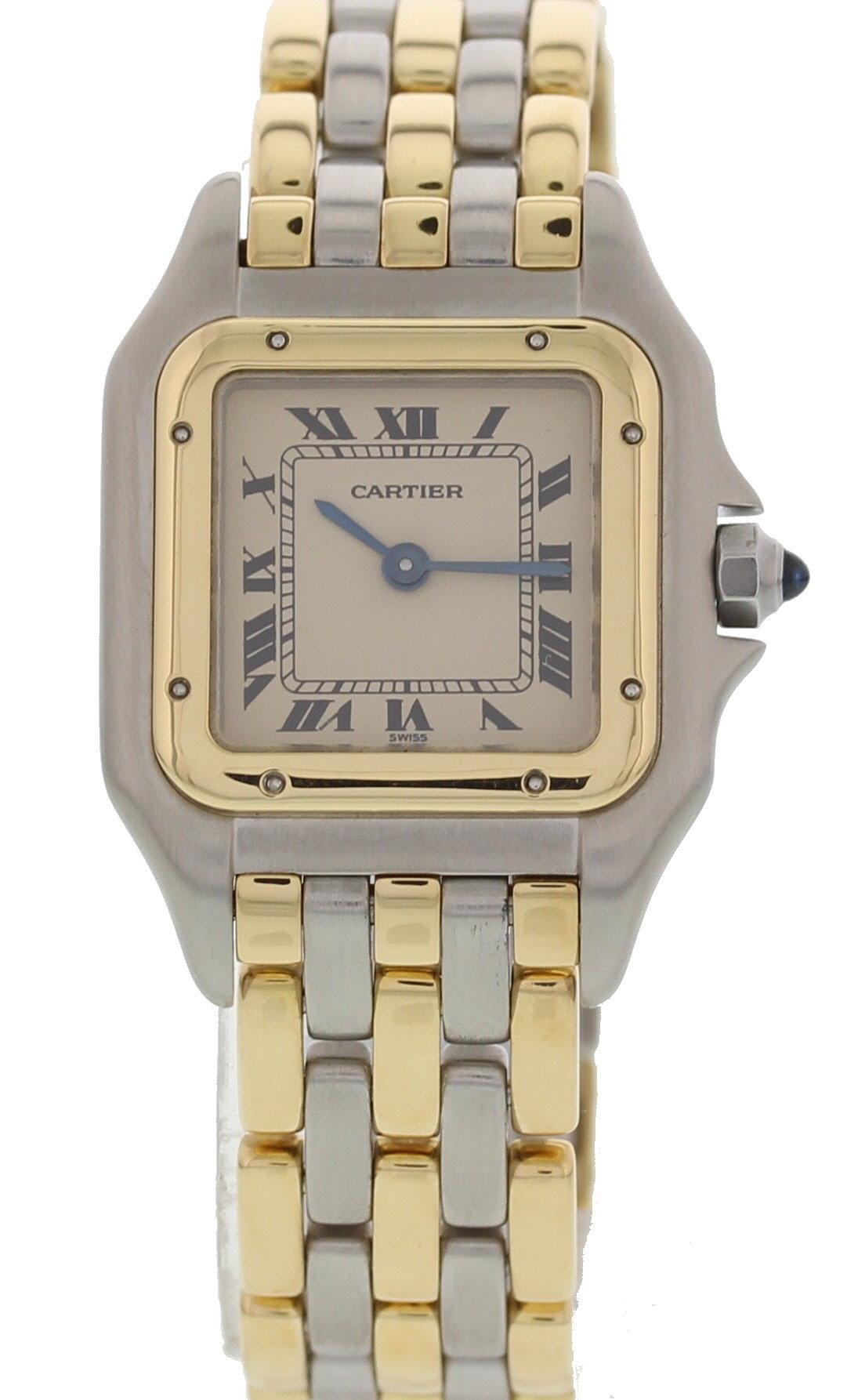 Women's Cartier Panthere 18 Karat Yellow Gold and Steel 112000 R