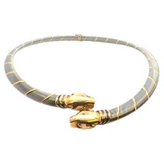 Panthère de Cartier en or 18kt et acier Vintage By