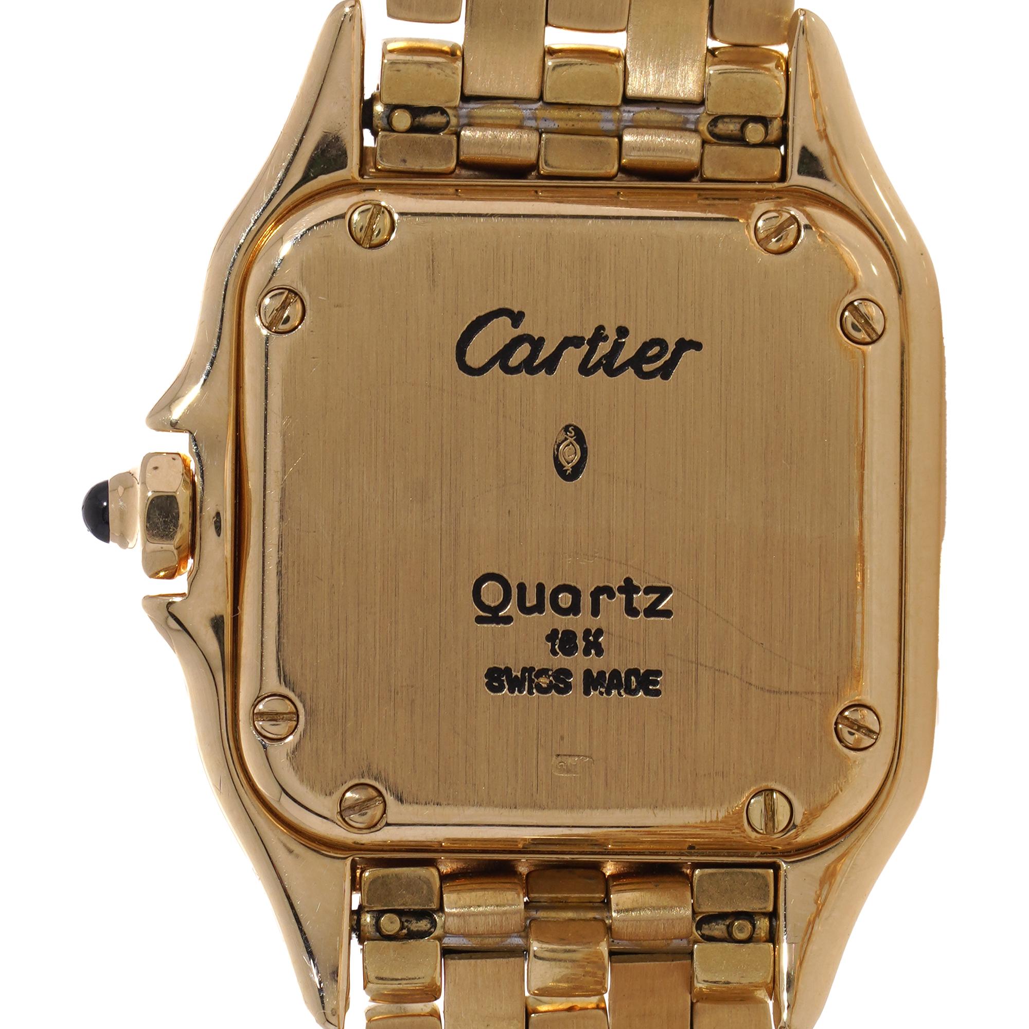 Cartier Panthere 18kt. yellow gold  Ladies Quartz wristwatch with diamond bezel 2