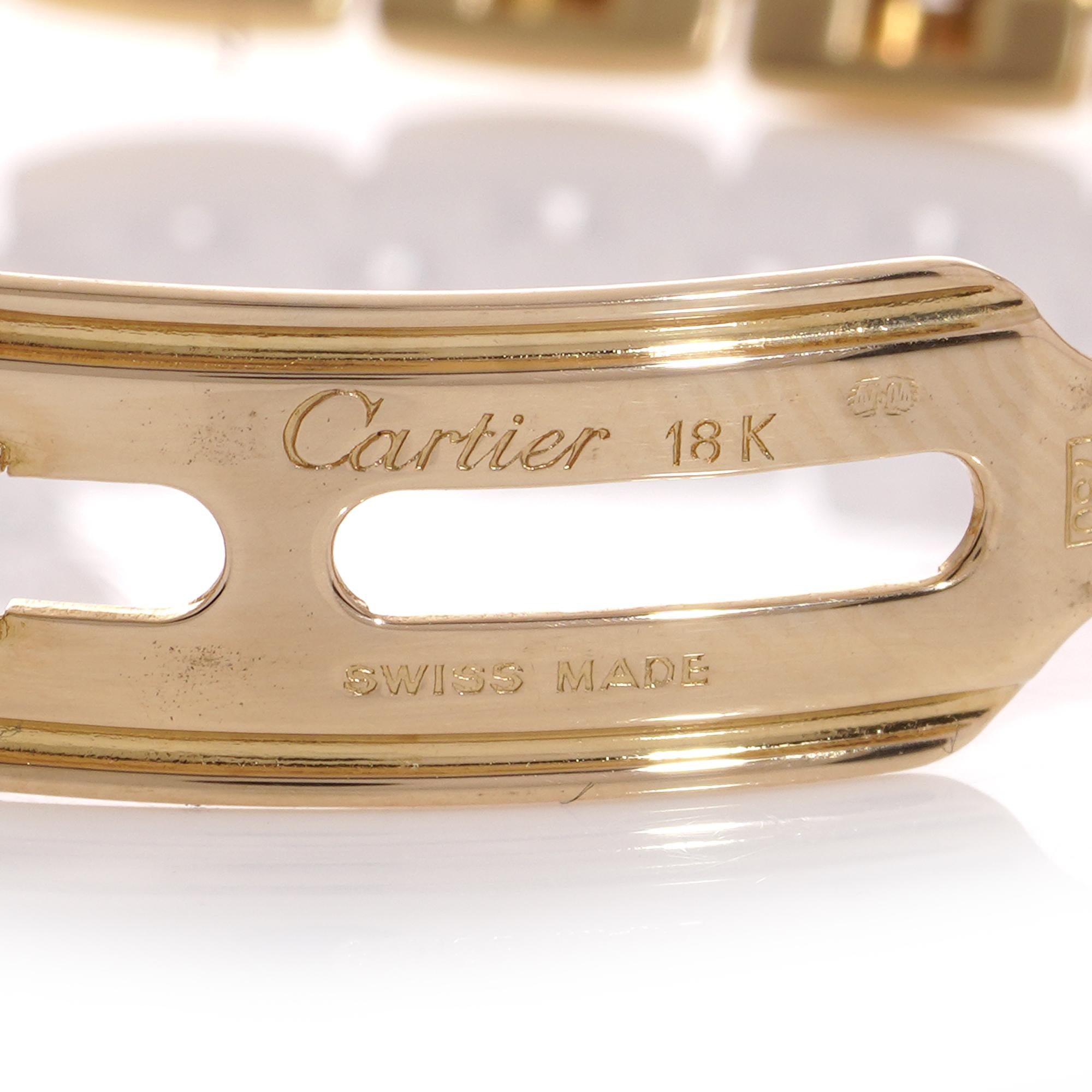 Cartier Panthere 18kt. yellow gold  Ladies Quartz wristwatch with diamond bezel 4